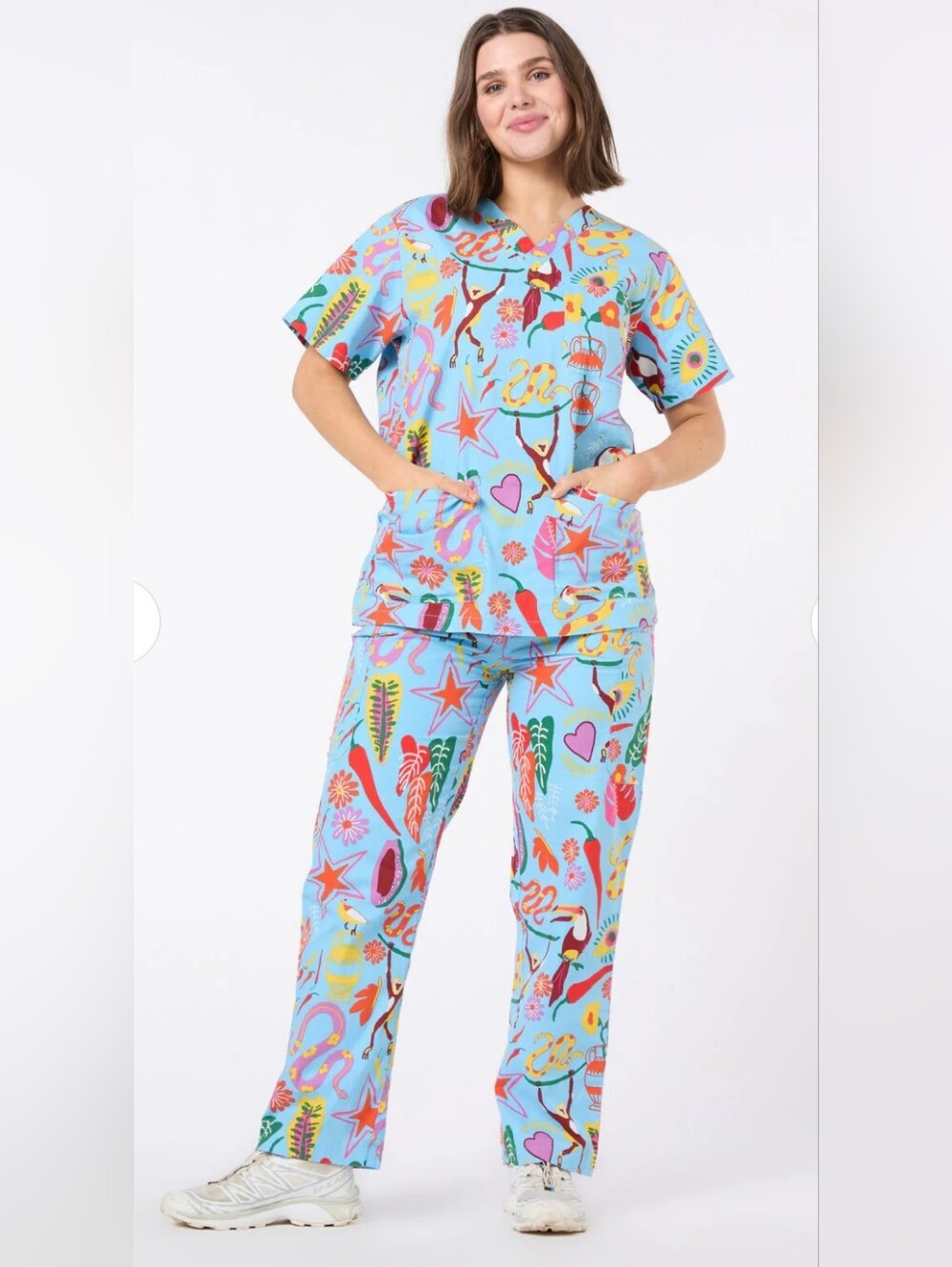 Gorman Vibrant Design Scrub Set